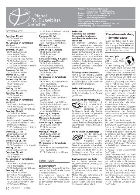 Solothurn - Kirchenblatt