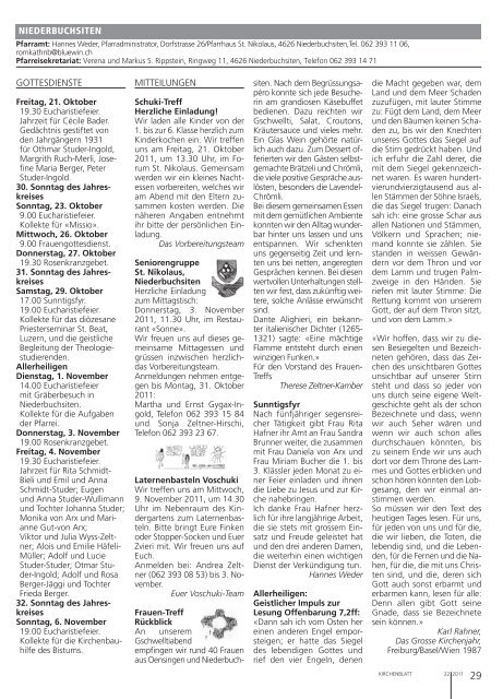 Die FrÃ¼chte ernten - Kirchenblatt