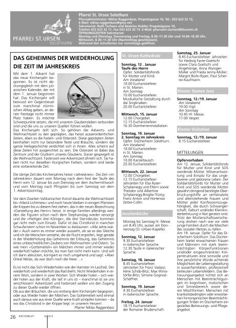 Solothurn - Kirchenblatt