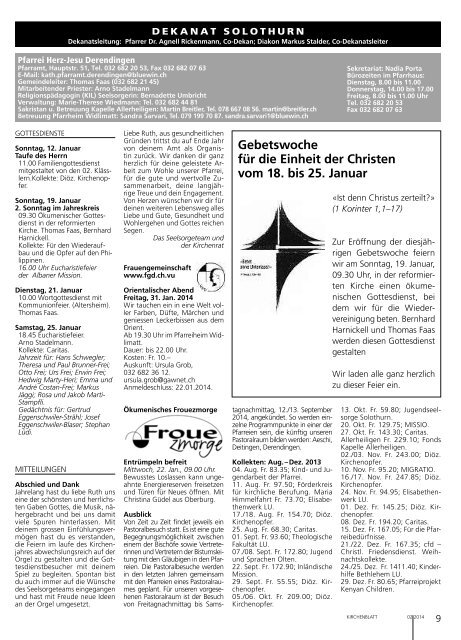 Solothurn - Kirchenblatt