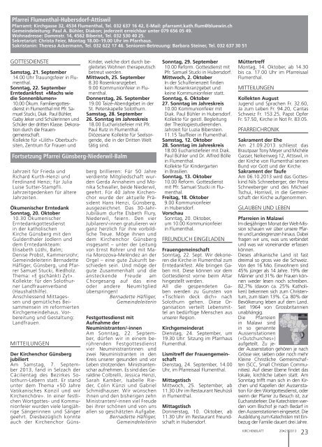 Solothurn - Kirchenblatt