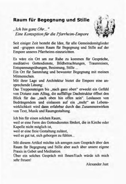 Weihnachtsbrief 2001 - Kirchenchronik