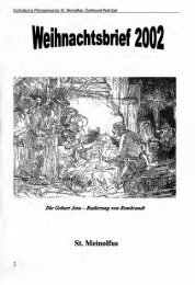 Weihnachtsbrief 2002 - Kirchenchronik