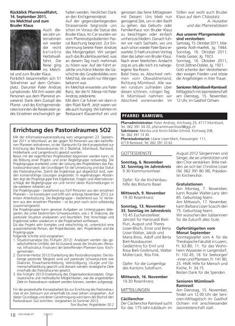 Buchsgau - Kirchenblatt