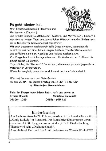 860 kb - Kirchengemeinde BÃ¼nsdorf