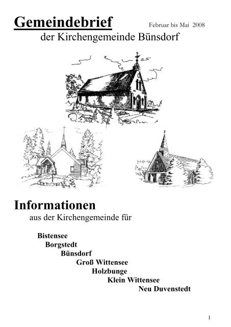 Mai 2008 - Kirchengemeinde BÃ¼nsdorf