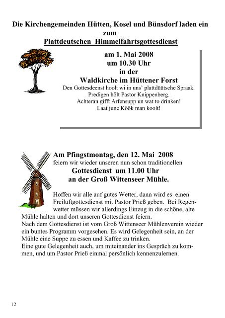 Mai 2008 - Kirchengemeinde BÃ¼nsdorf