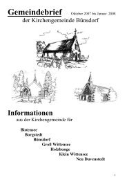 Oktober 2007 / Januar 2008 (750kb ) - Kirchengemeinde BÃ¼nsdorf