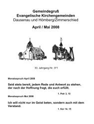 April 2008 / Mai 2008 - Kirchengemeinde Dausenau