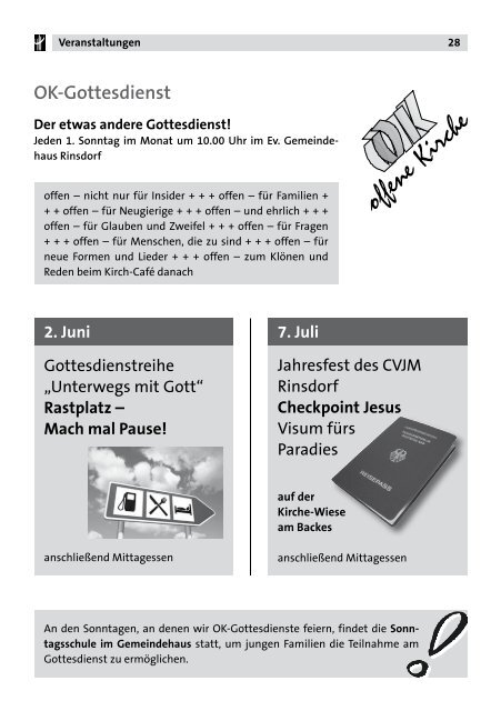 aktuelle Ausgabe - Ev. Kirchengemeinde Eisern & Rinsdorf