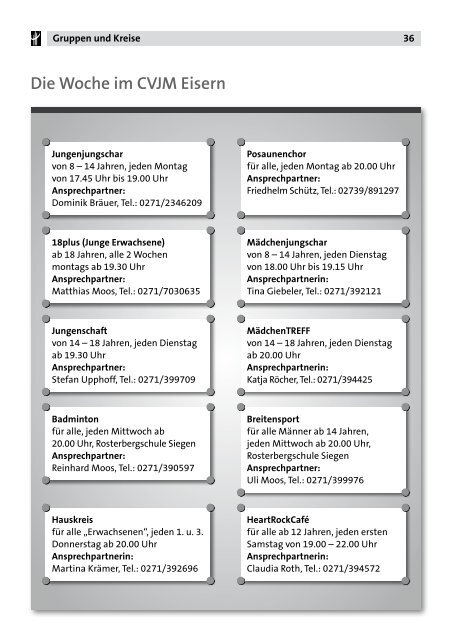 aktuelle Ausgabe - Ev. Kirchengemeinde Eisern & Rinsdorf