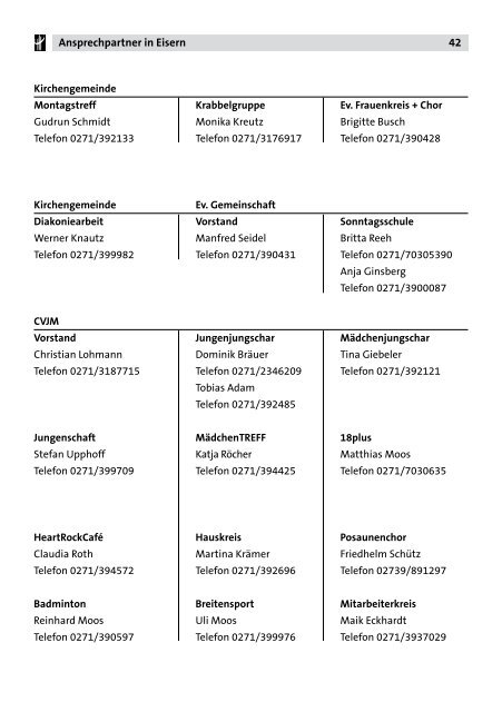 aktuelle Ausgabe - Ev. Kirchengemeinde Eisern & Rinsdorf