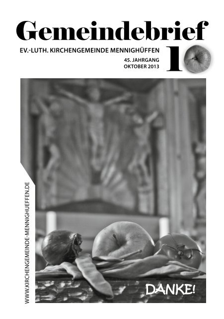 Gemeindebrief - Ev.-Luth. Kirchengemeinde MennighÃ¼ffen