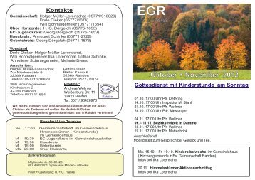 Oktober + November 2012 - Ev.-Luth. Kirchengemeinde Rahden
