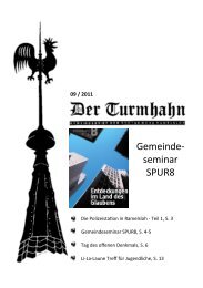 Gemeinde- seminar SPUR8 - Kirchengemeinde Ramelsloh