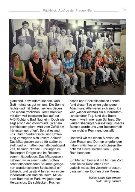 Gemeindebrief 2013 Sept. - Oktober - Kirchengemeinde Sechshelden