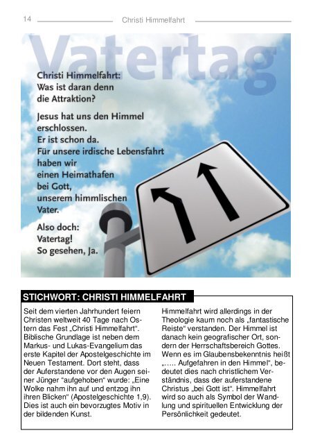 Gemeindebrief 2010 03 Mai Juni - Kirchengemeinde Sechshelden