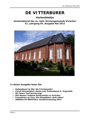 DE VITTERBURER - Kirchengemeinde Victorbur
