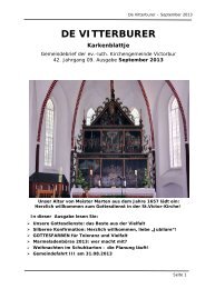 DE VITTERBURER - Kirchengemeinde Victorbur