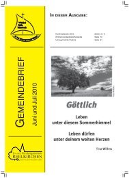 06/07 - Kirchengemeinde Wöbbel, Belle und Billerbeck