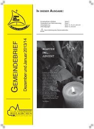 12/01 - Kirchengemeinde WÃ¶bbel, Belle und Billerbeck