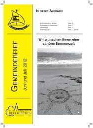 06/07 - Kirchengemeinde Wöbbel, Belle und Billerbeck