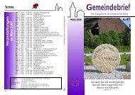 Gemeindebrief - Die Kirchengemeinden in HELSA