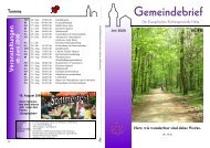 Gemeindebrief - Die Kirchengemeinden in HELSA