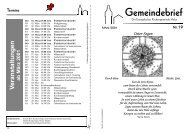 Gemeindebrief - Die Kirchengemeinden in HELSA