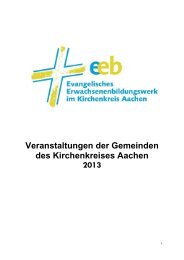 Gemeinde-Termine Kirchenkreis Aachen 2013 - Evangelischer ...