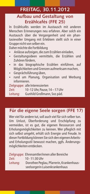 Programm des Fortbildungsfestivals (PDF) - Evangelischer ...