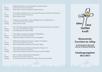 Exerzitien Flyer Schulung.pdf - Kirchenkreis Bayreuth