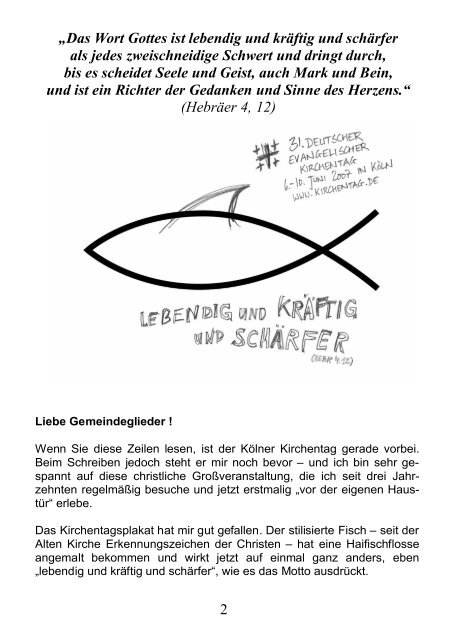 Gemeindebrief 2/2007 - Kirchenkreis Leverkusen