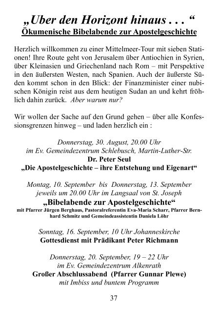 Gemeindebrief 2/2007 - Kirchenkreis Leverkusen