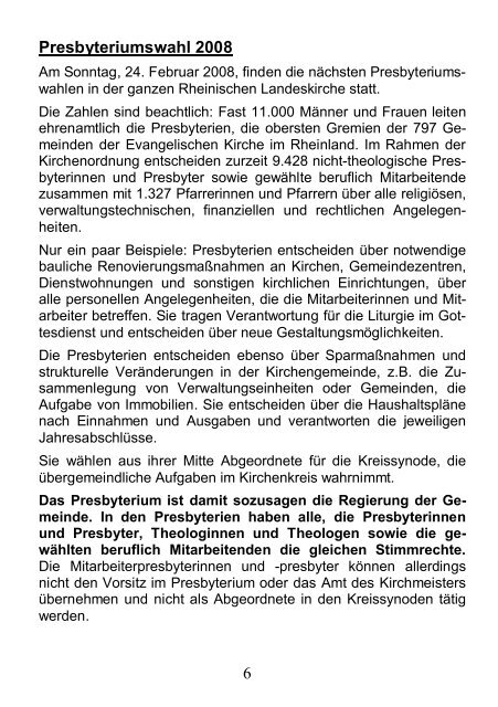 Gemeindebrief 2/2007 - Kirchenkreis Leverkusen