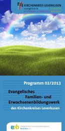 Programm 02/2013 - Evangelische Kirchengemeinde Langenfeld