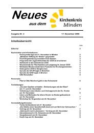 Newsletter Nr. 2 vom 17.11.2008 - Kirchenkreis Minden