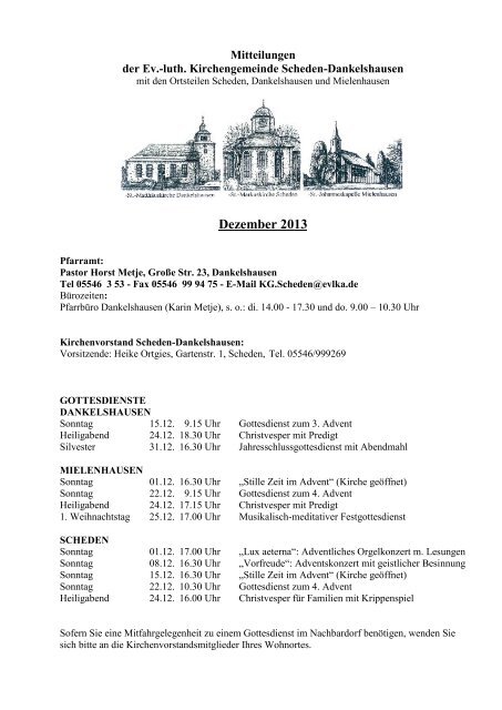 Dezember 2012 - Ev.-luth. Kirchenkreis Münden