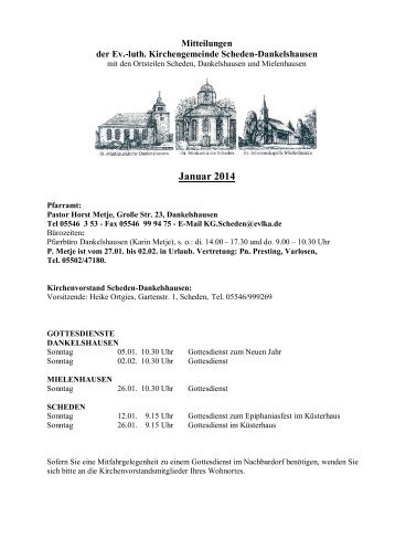 Januar 2013 - Ev.-luth. Kirchenkreis Münden