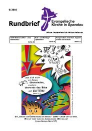 Rundbrief - Kirchenkreis Spandau