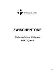 ZWISCHENTÃNE - Kirchenmusik in der Evangelischen Kirche in ...