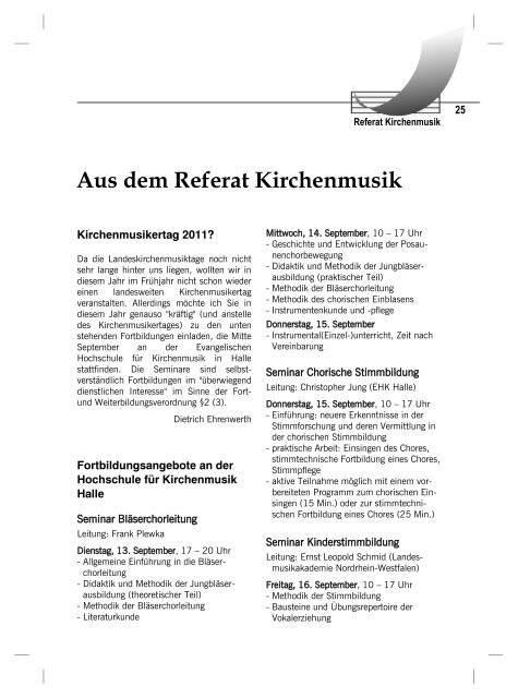 der Evangelischen Kirche in Mitteldeutschland - Kirchenmusik in der ...