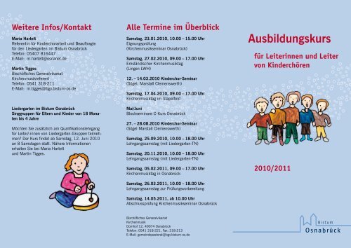 Ausbildungskurs - Kirchenmusik im Bistum Osnabrück