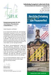 Herzliche Einladung zum Posaunenfest - Kirchenmusik im Sprengel ...