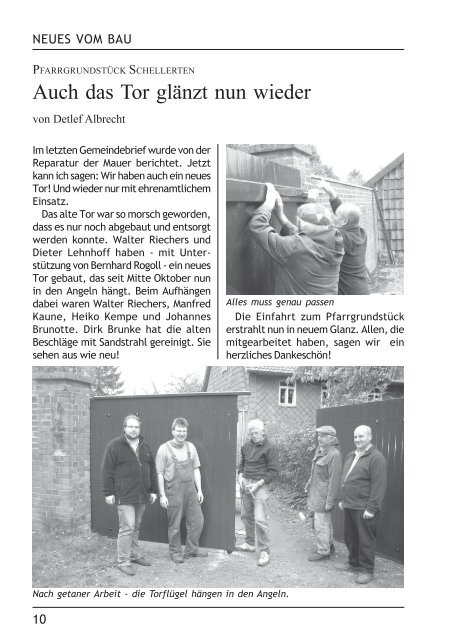 Gemeindebrief Dezember 2007 - Januar 2008 - Kirchenregion ...