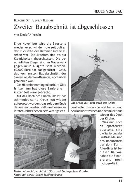 Gemeindebrief Dezember 2007 - Januar 2008 - Kirchenregion ...