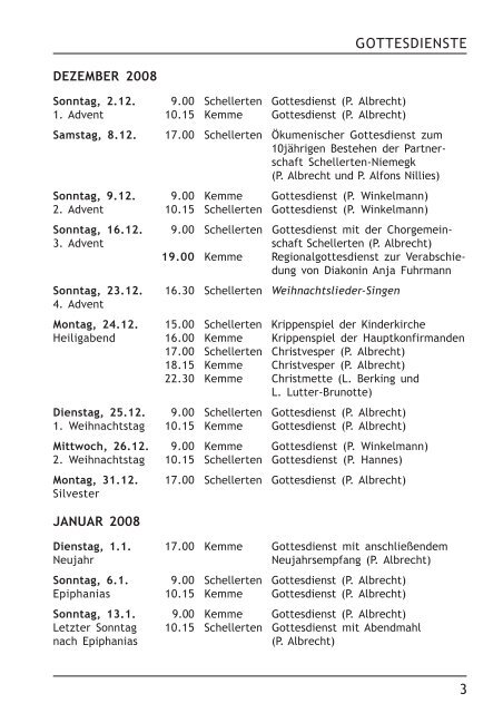 Gemeindebrief Dezember 2007 - Januar 2008 - Kirchenregion ...