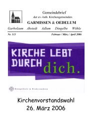 Gemeindebrief Februar-April 2006 - Kirchenregion Schellerten