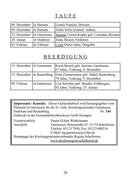 MÃ¤rz bis Mai 2013 - Kirchenregion Schellerten