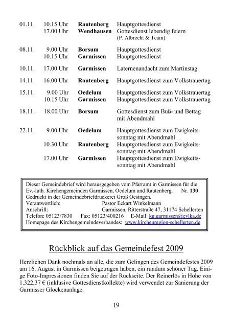 Gemeindebrief September-November 2009 - Kirchenregion ...